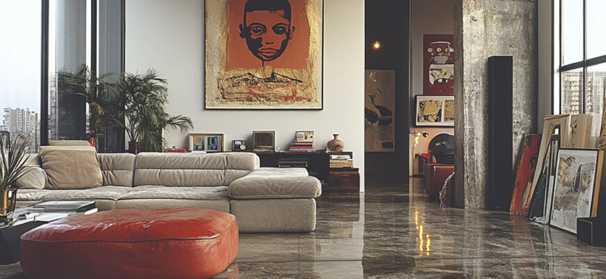 Плитка под бетон Alma Ceramica